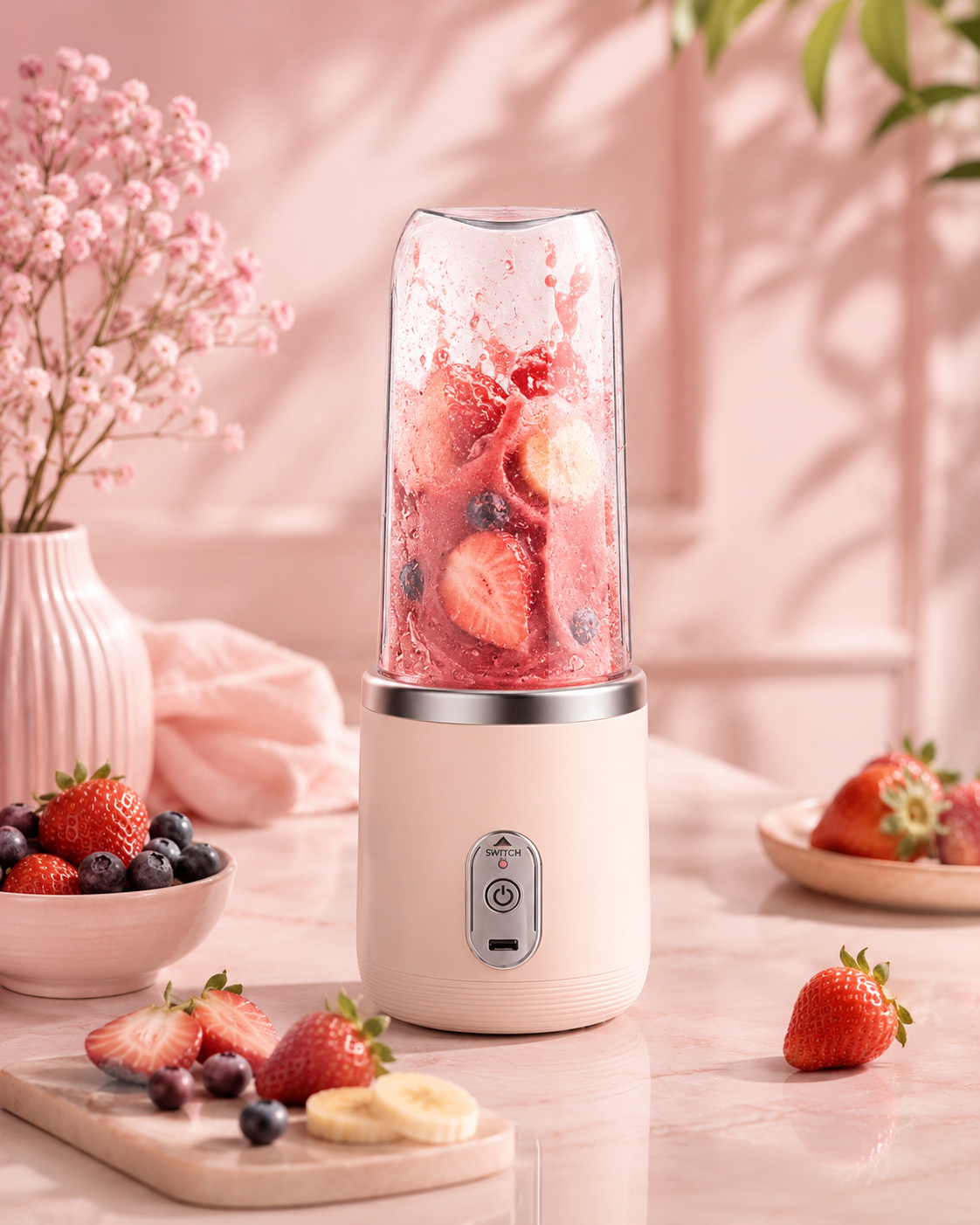 Blend & Go: Portable Smoothie Blender (414ml)