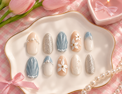 Ocean Bloom Press-On Nails