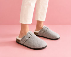 Cloud Cozy Buckle Slippers