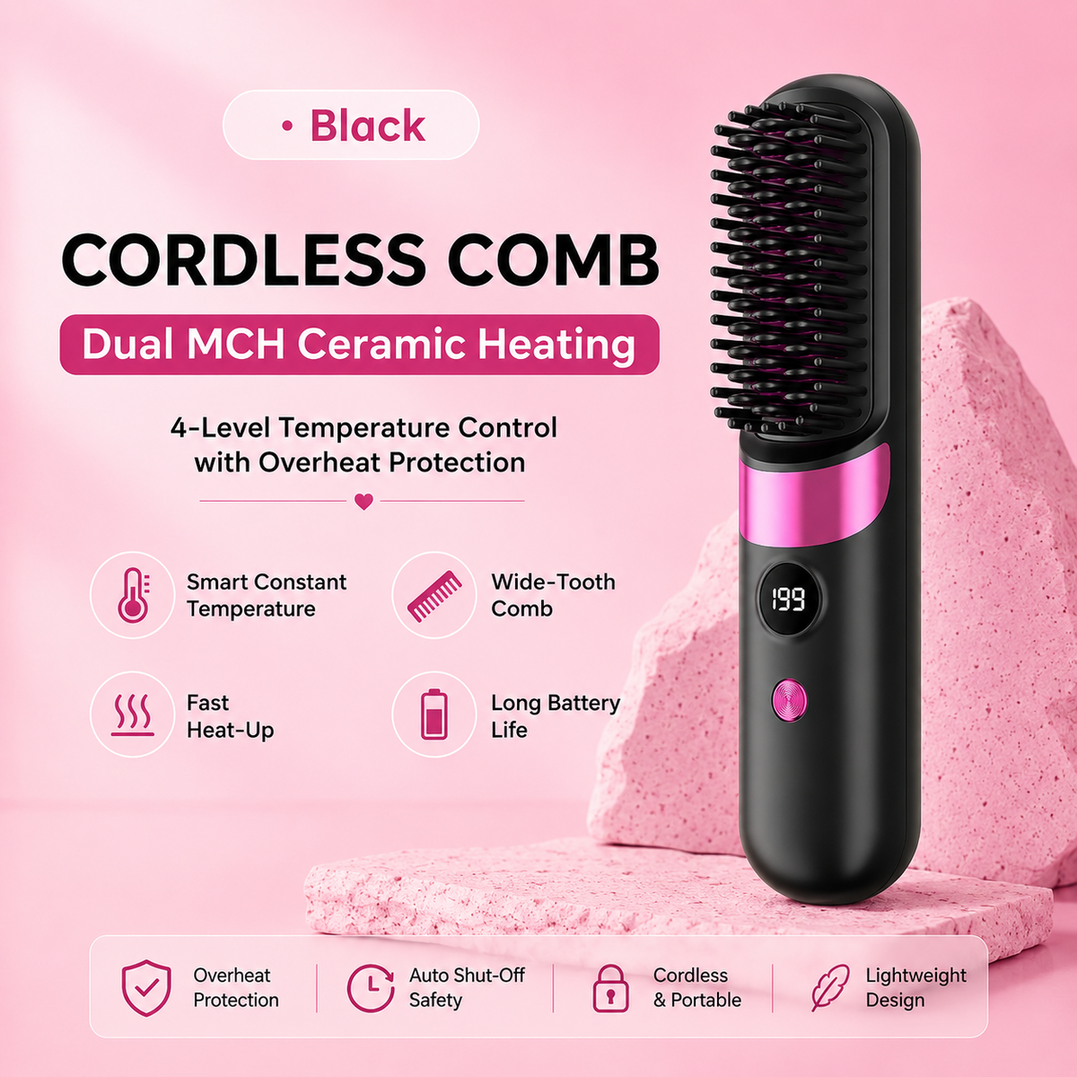Cordless Hair Straightening Brush