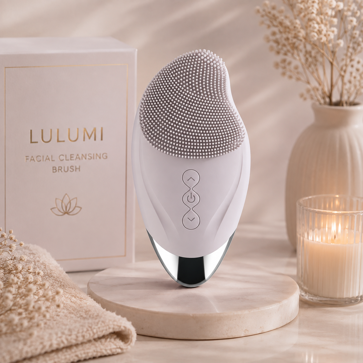 LULUMI Glow & Cleanse Facial Brush