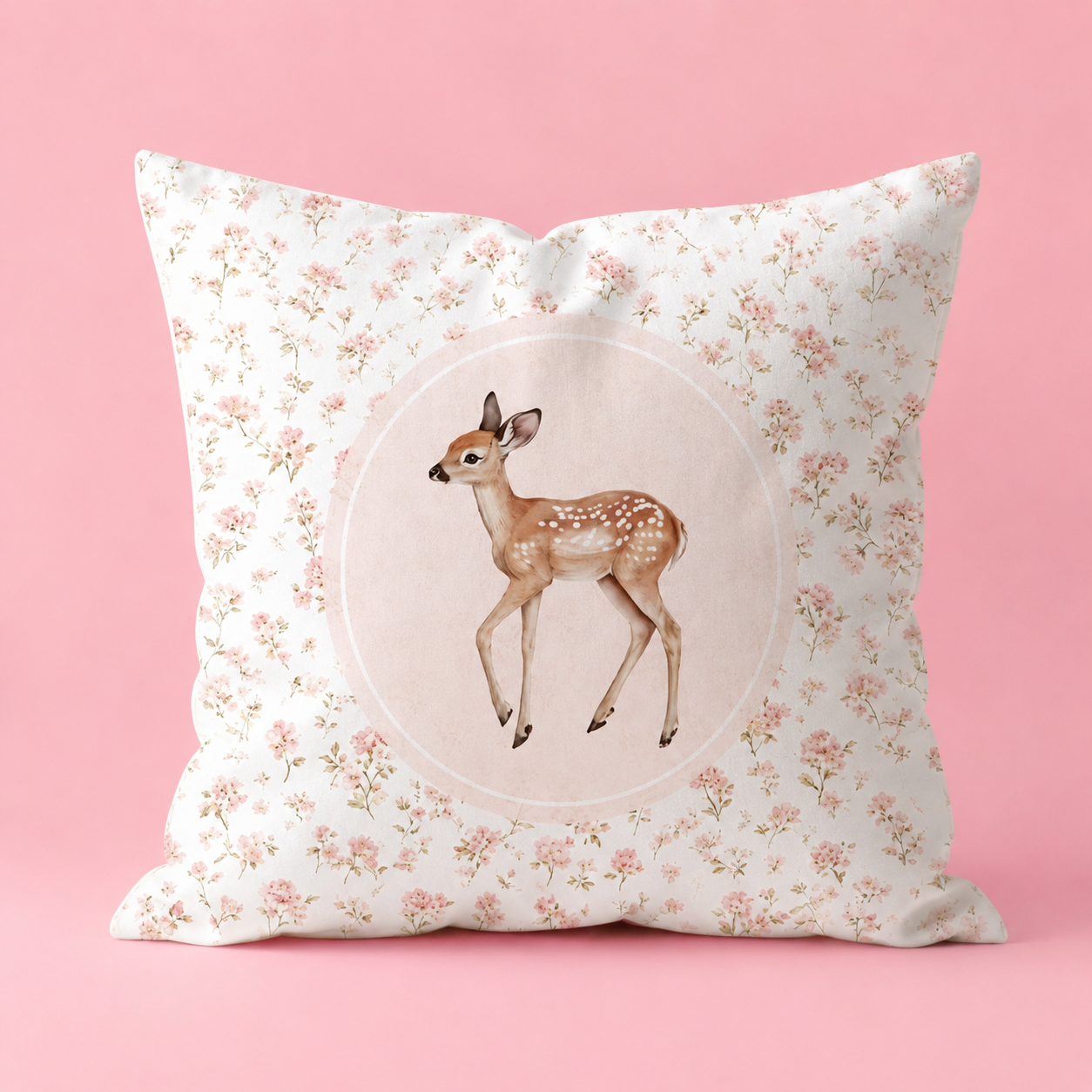 Blossom Fawn Cushion Cover