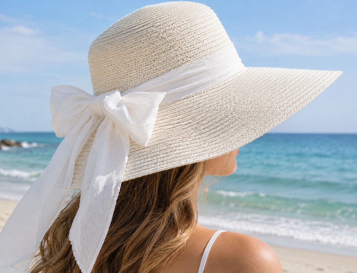 Coastal Grace Bow Sun Hat