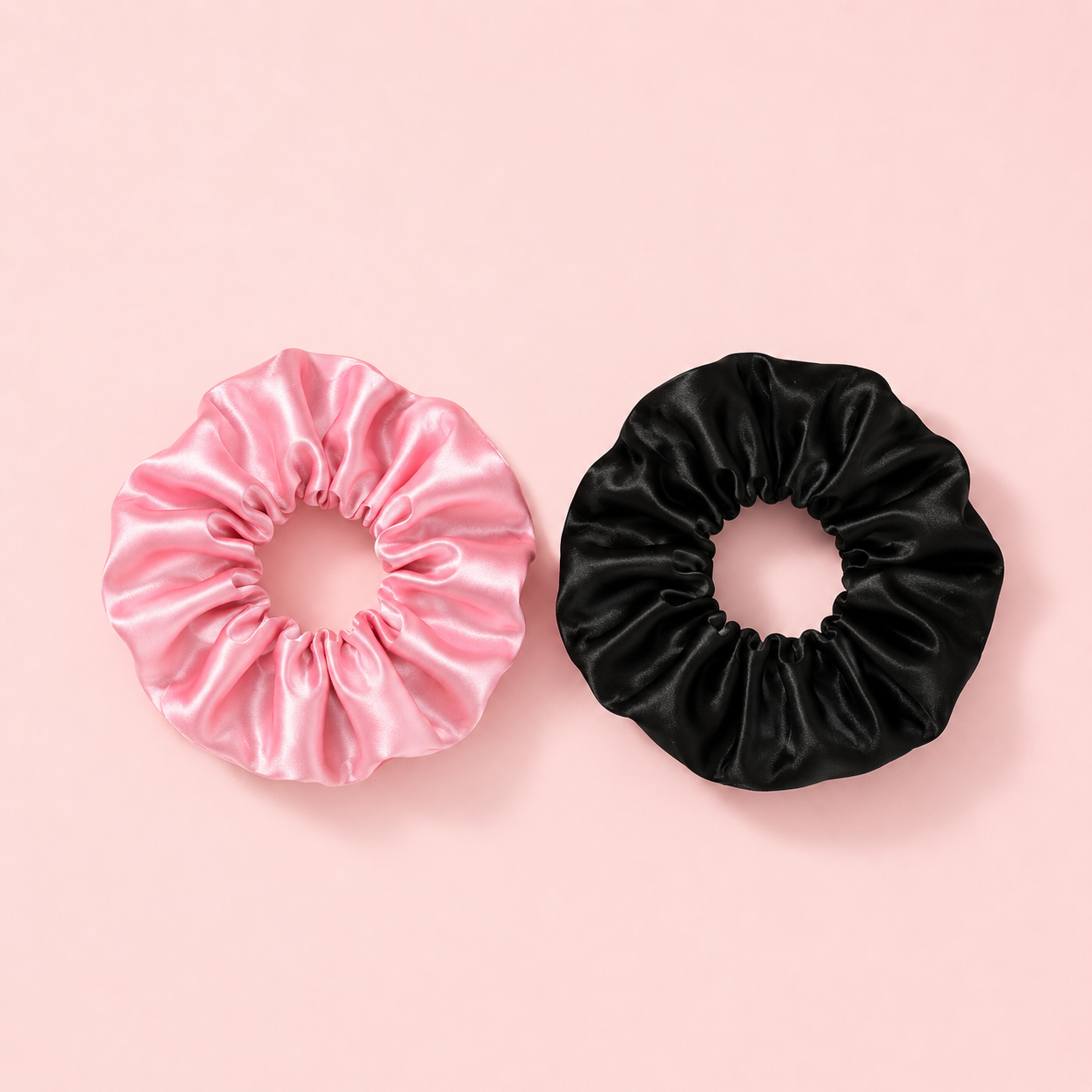 2 Satin Sweet Scrunchies