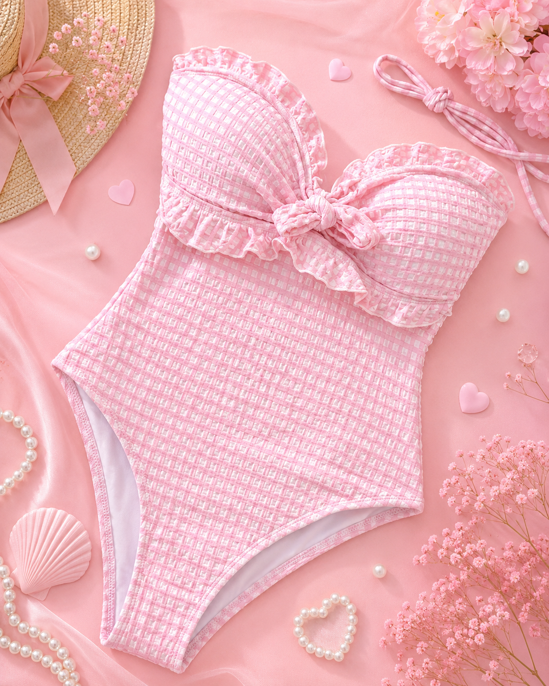 Sweet Sailor Ruffle Swimsuit