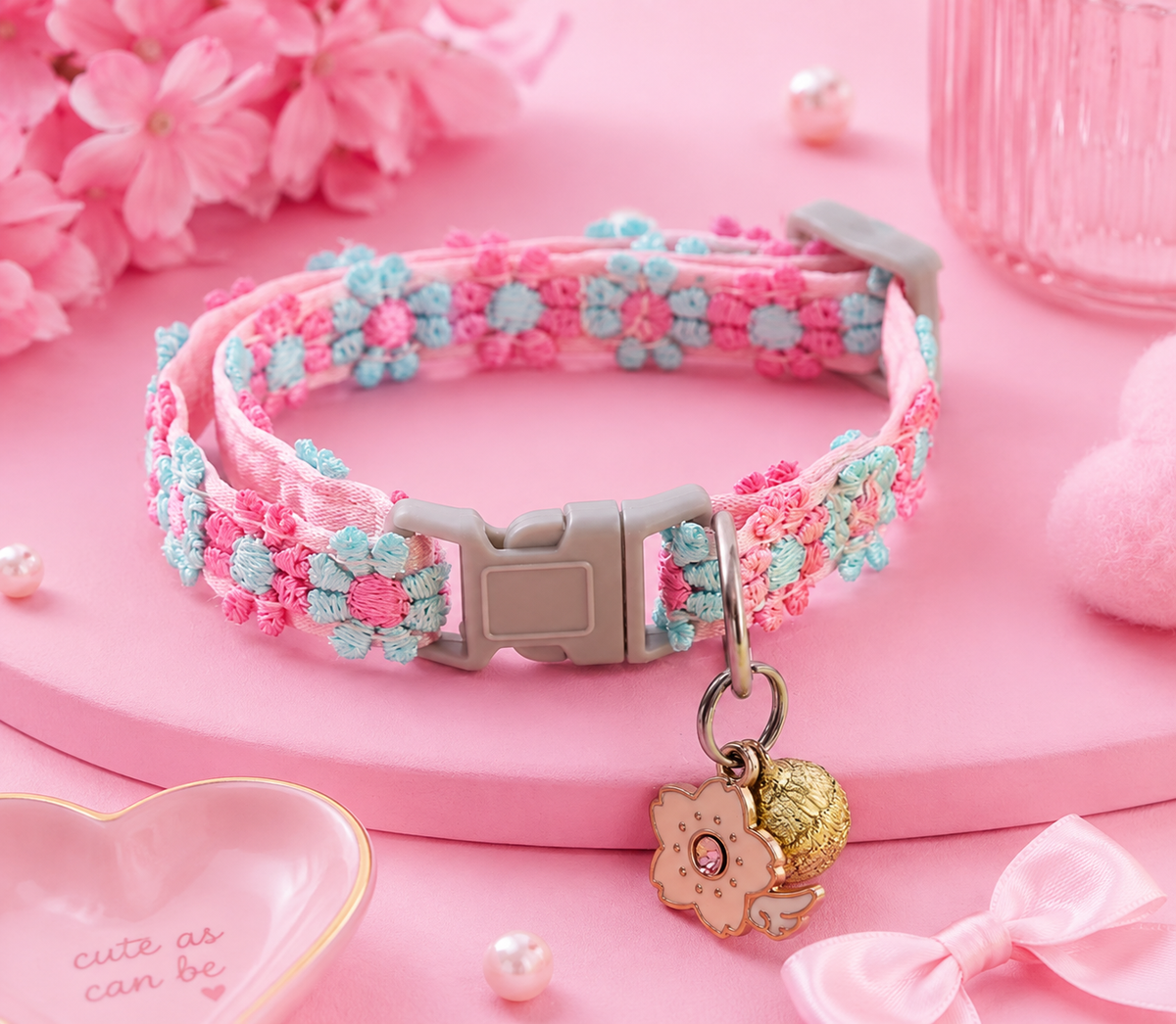 Daisy Charm Pet Collar