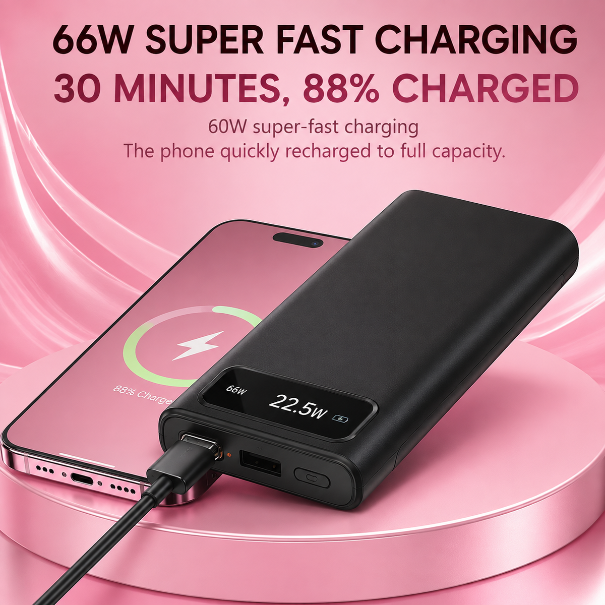 66W Fast Charge Power Bank