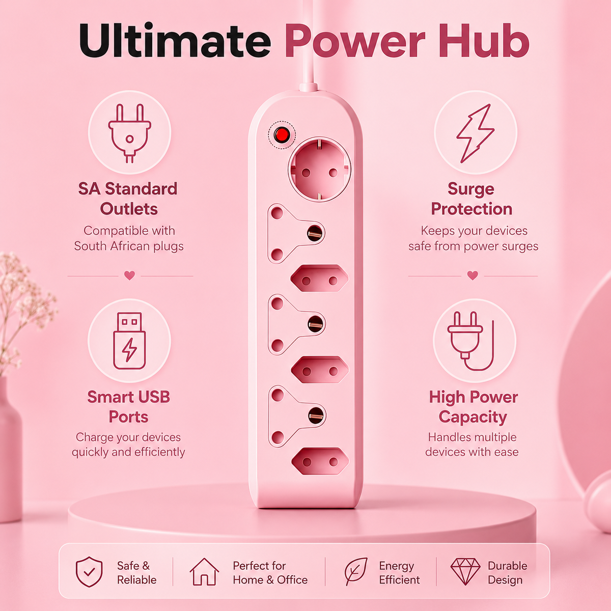 7-in-1 Surge Protected Power Adapter